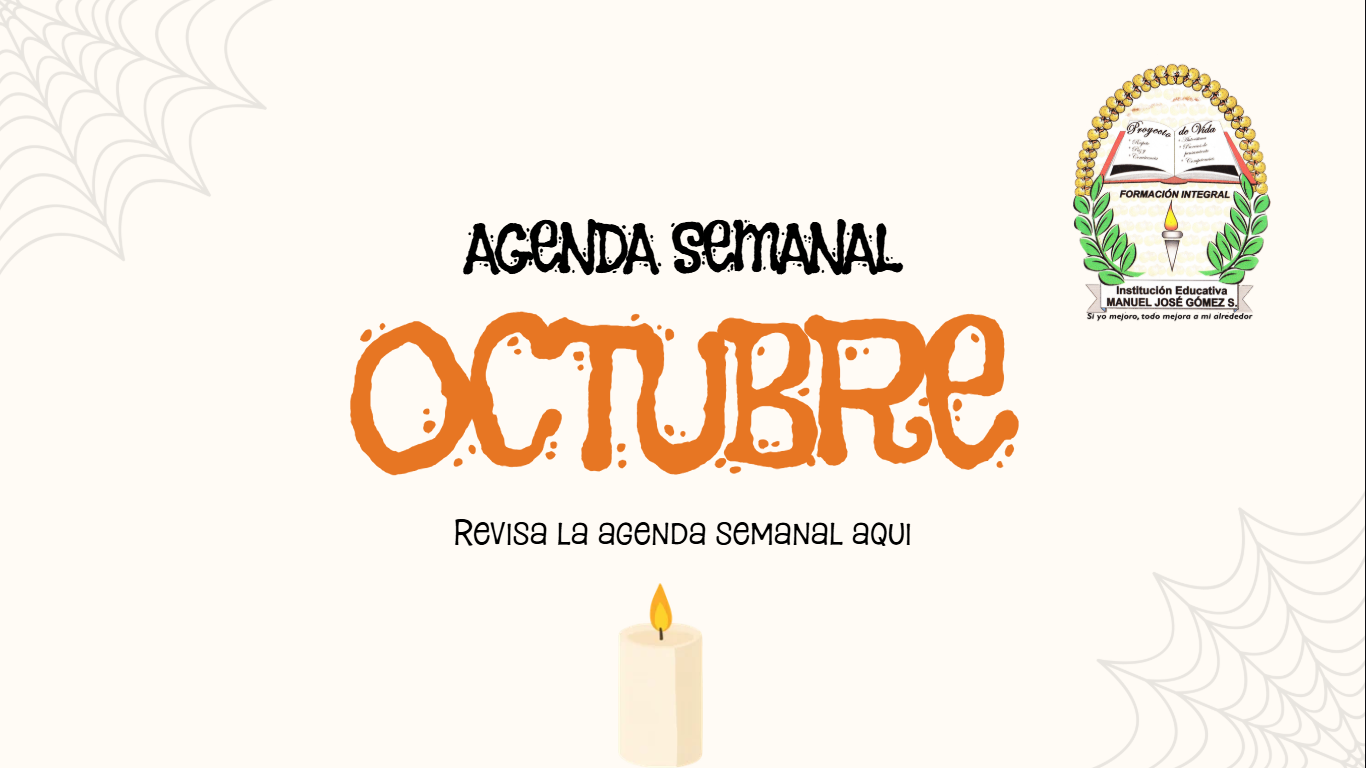 Agenda semanal octubre 2026